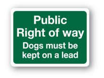 Sign - Public Right of Way (480mm x 360mm)