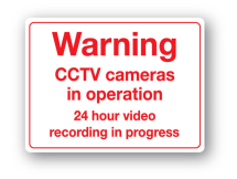 Sign - Warning CCTV Cameras (480mm x 360mm)
