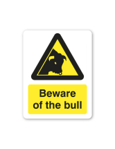 Sign - Beware of the Bull 480 x 360