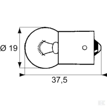 Sidelight Bulb 12V/5W (Single Pole) - (Pack-10)