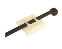 Sticky Back Cable Clips 27mm (Takes up to 5mm Cable Tie)
