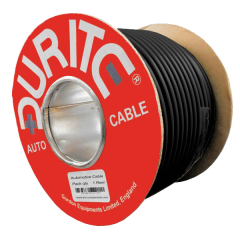 Black Twin Core Cable 17.5A (30M Roll)