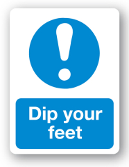 Sign - Dip your Feet (480mm x 360mm)