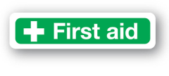 Sign - First Aid (120mm x 360mm)