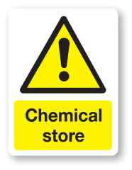 Sign - Chemical store (480mm x 360mm)