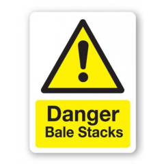 Sign - Danger Bale Stacks (480mm x 360mm)