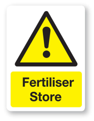 Sign - Fertiliser Store (480mm x 360mm)