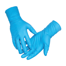 Heavy Duty Nitrile Gloves (L) (Powder Free, L-Cuff, Pack-50)