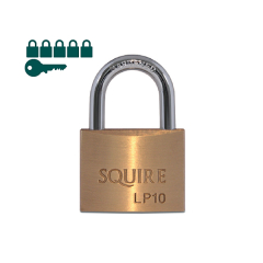 Squire Brass Padlocks 50mm (Pack-6 Keyed Alike)
